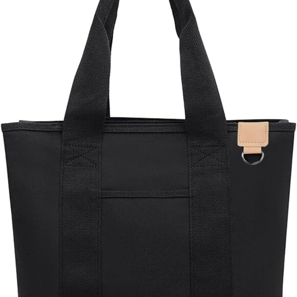 Canvas Tote Bag Women Large Capacity Zipper Multi-Purpose Travel Handbag - Picture 1 of 6